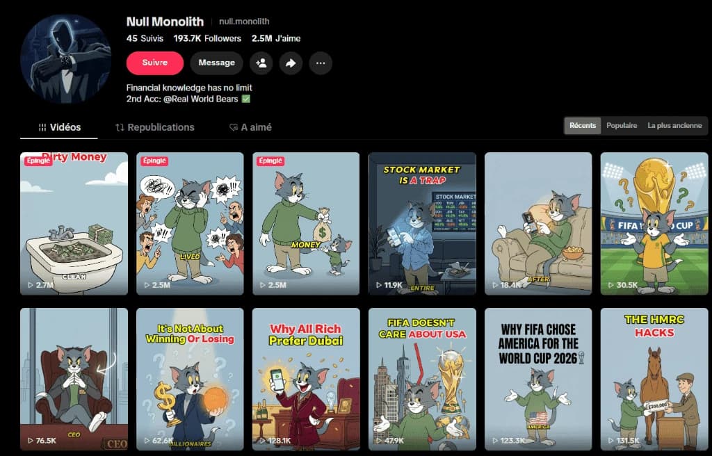TikTok Profile Null Monolith