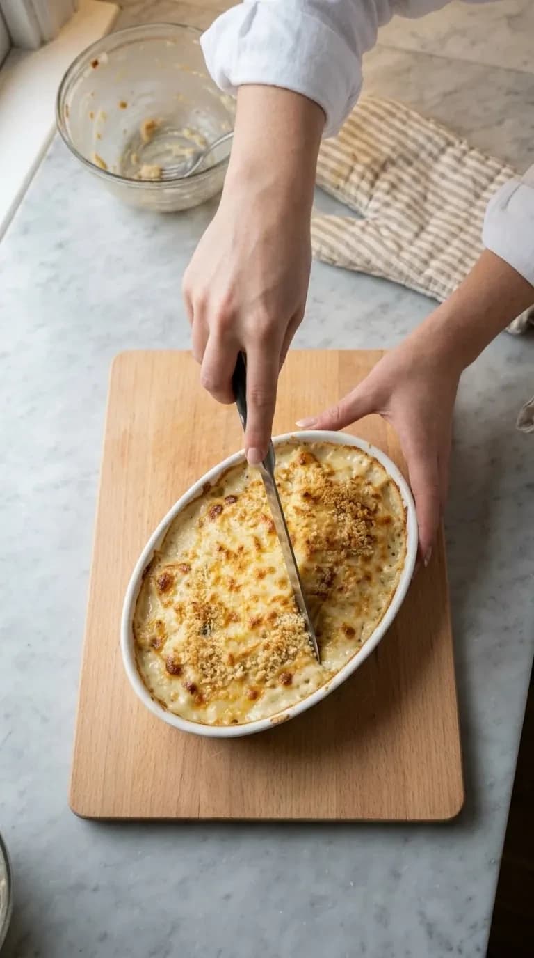 POV Cutting gratin dish